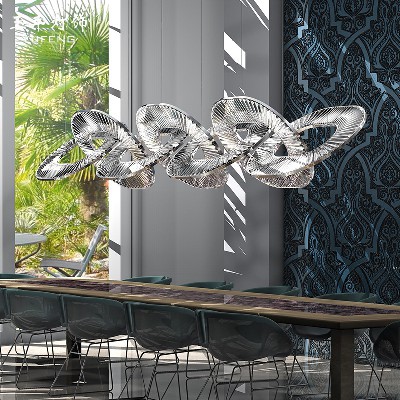 Crystal restaurant lamp